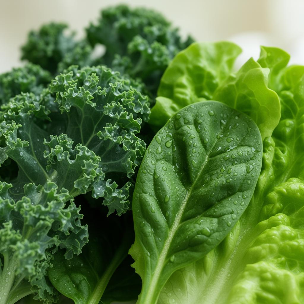 Crisp fresh leafy greens